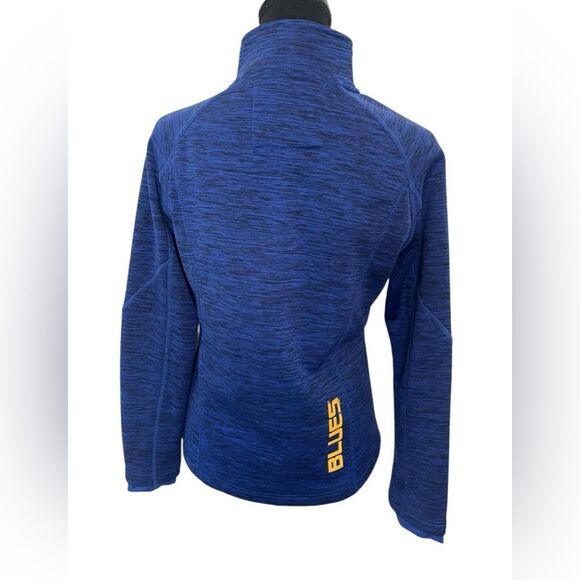 NHL ST.LOUIS BLUES HOCKEY MENS FLEECE LINED FULL ZIP WINTER JACKET WOMENS SIZE M - Picture 7 of 10